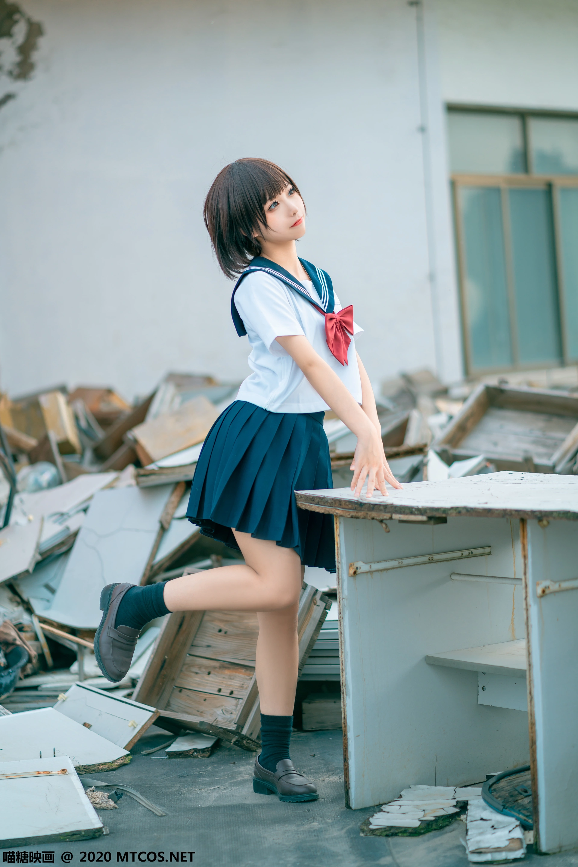 喵糖映画 - JKL.021 天台JK制服 1