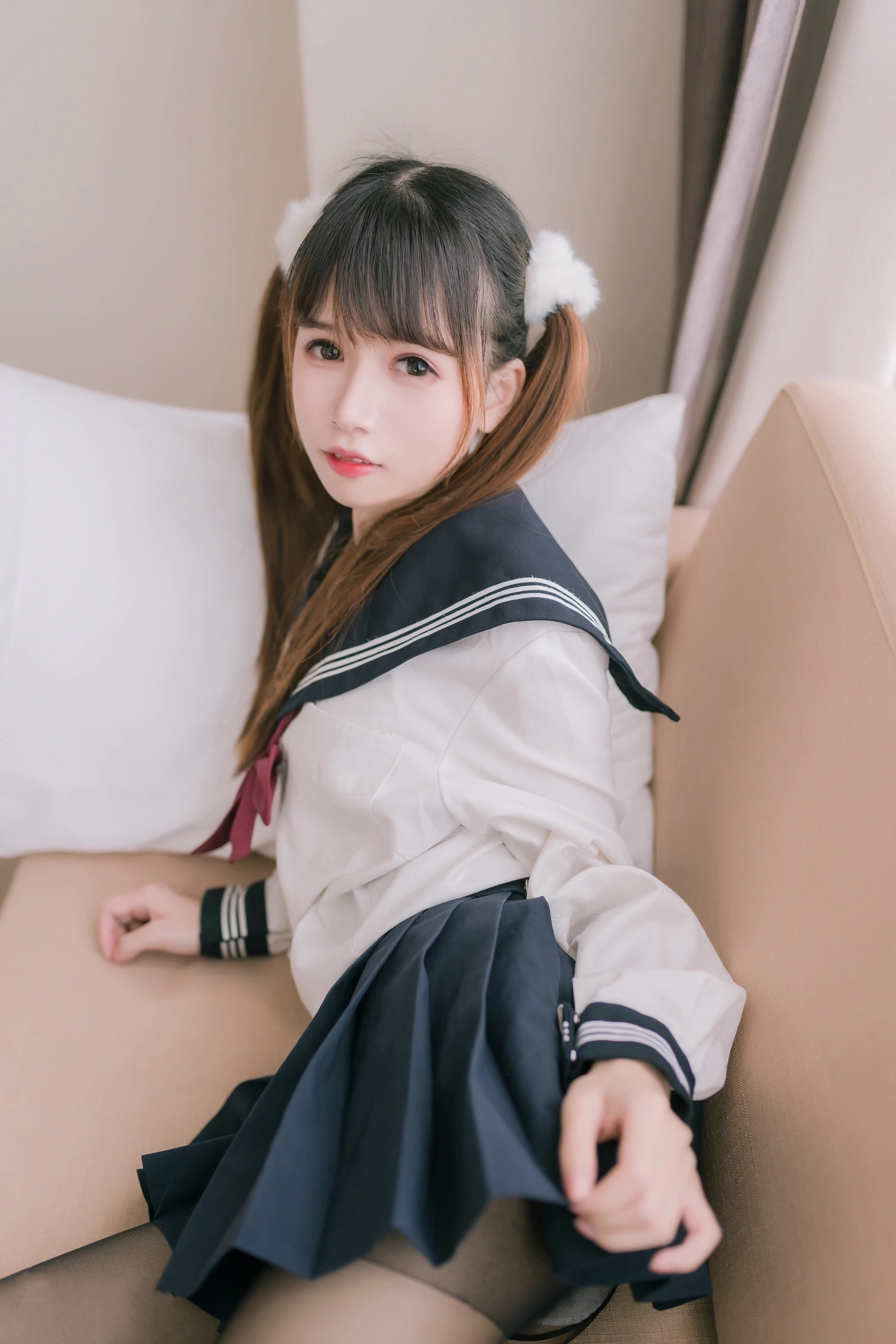 喵糖映画 - JKL.023 双马尾JK制服 1